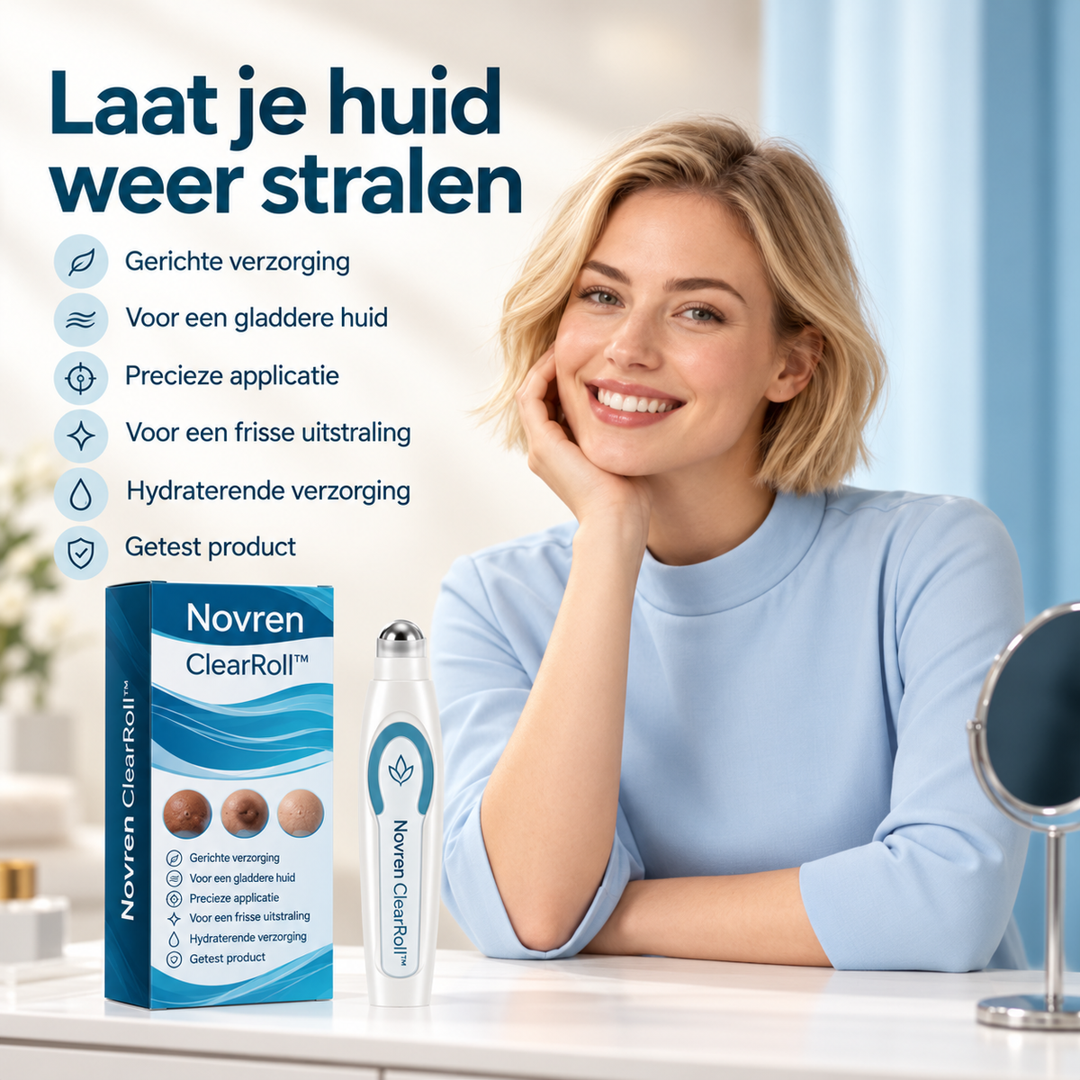Novren ClearBump™ SkinRenew Verzorgingsroller 1+1 GRATIS