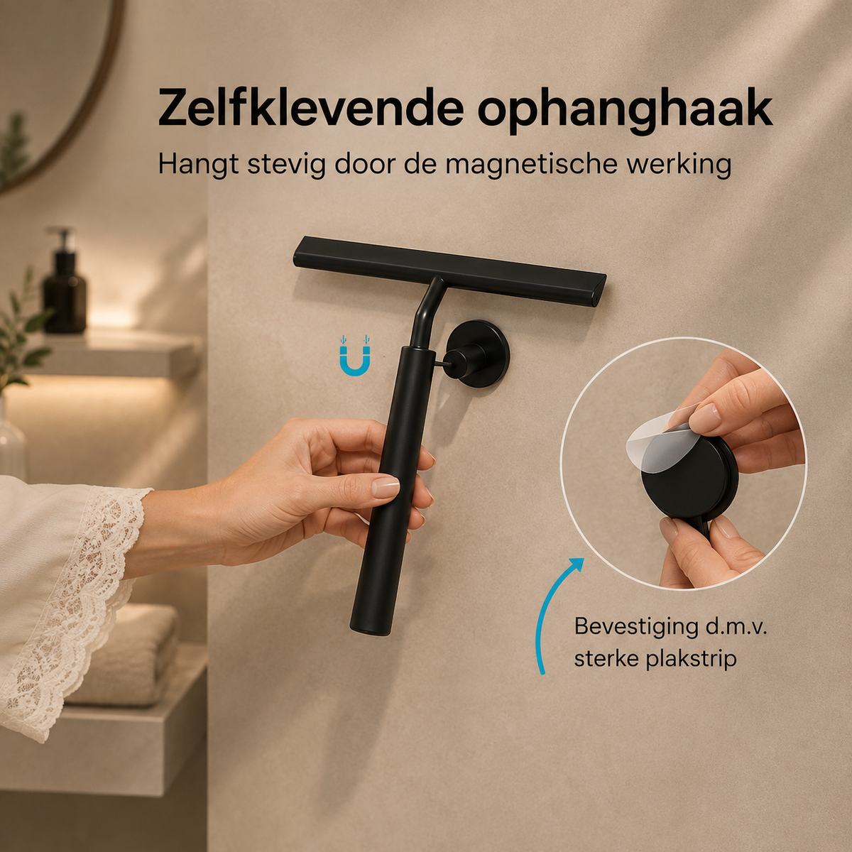 Novren TotalDry™  Uitschuifbare Glas- & Vloerwisser