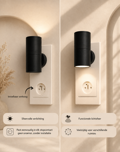Novren SensorGlow™ Plug-In Wandlamp