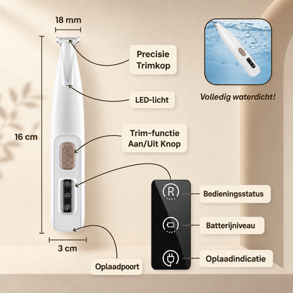 Novren PawTrim™ – Professionele Precisietrimmer voor Huisdieren.