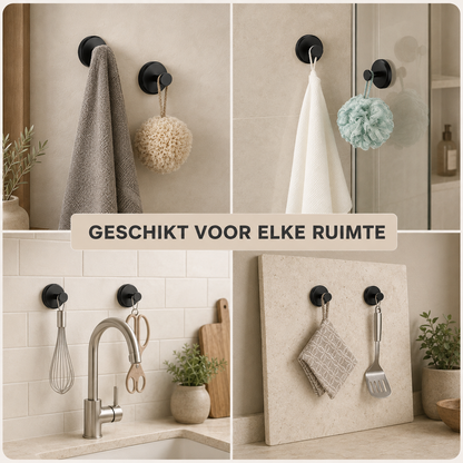 Novren StickHook™ Zuignaphaken – 4 stuks