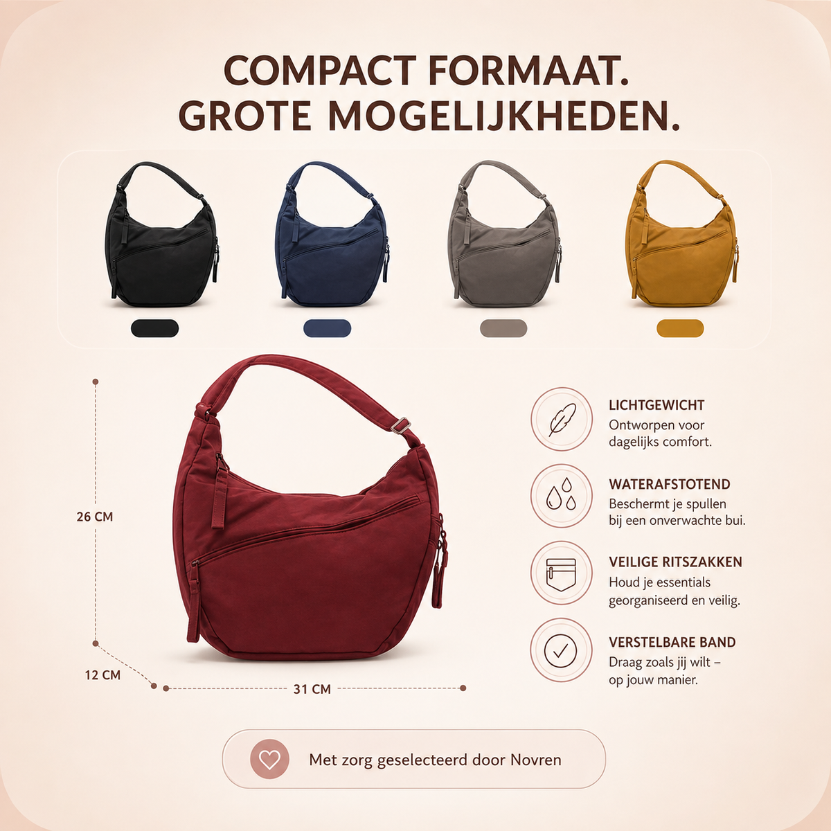 Novren SmartTravel schoudertas