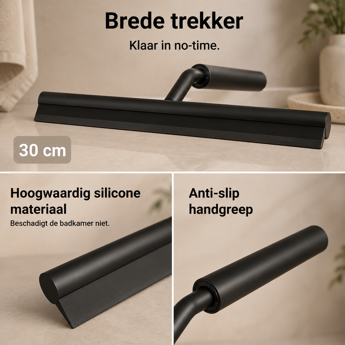 Novren TotalDry™  Uitschuifbare Glas- & Vloerwisser