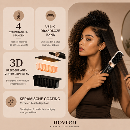 Novren AirBrush™ Pro | Draadloze Stijlborstel