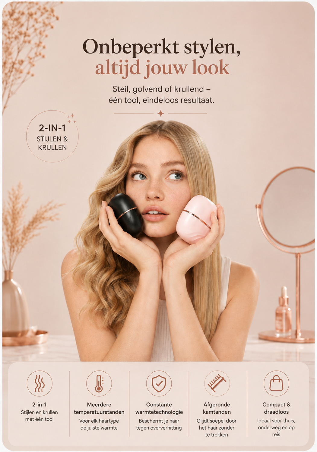 Novren Mini portable Hair Straightener