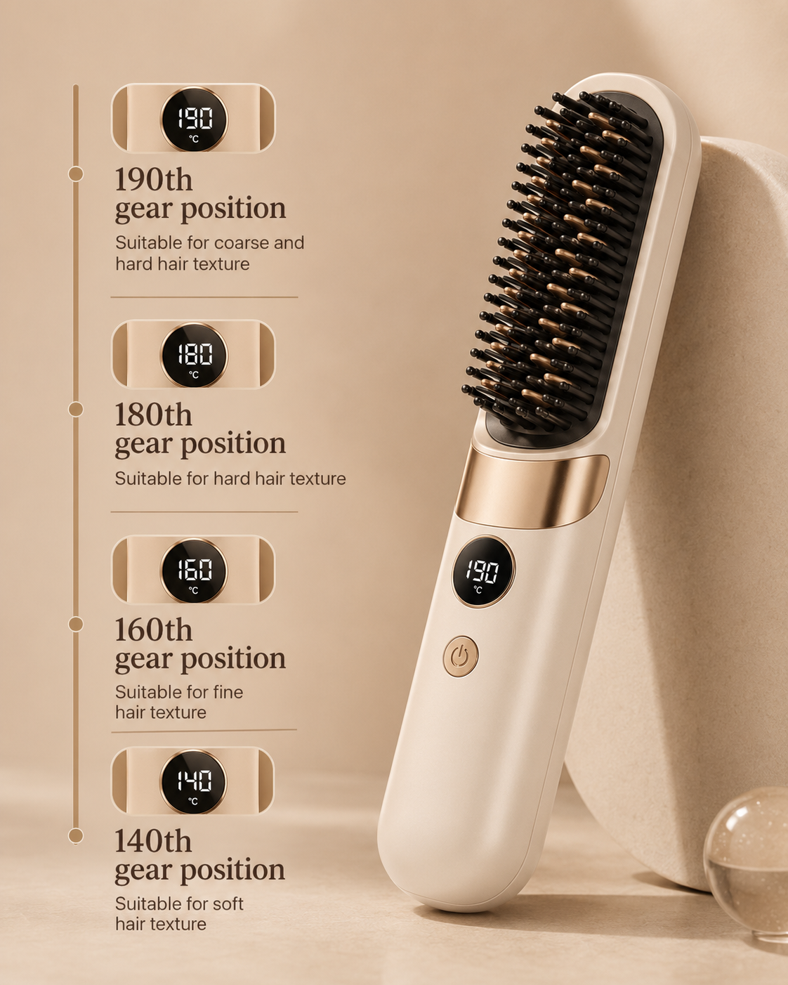 Novren AirBrush™ Pro | Draadloze Stijlborstel