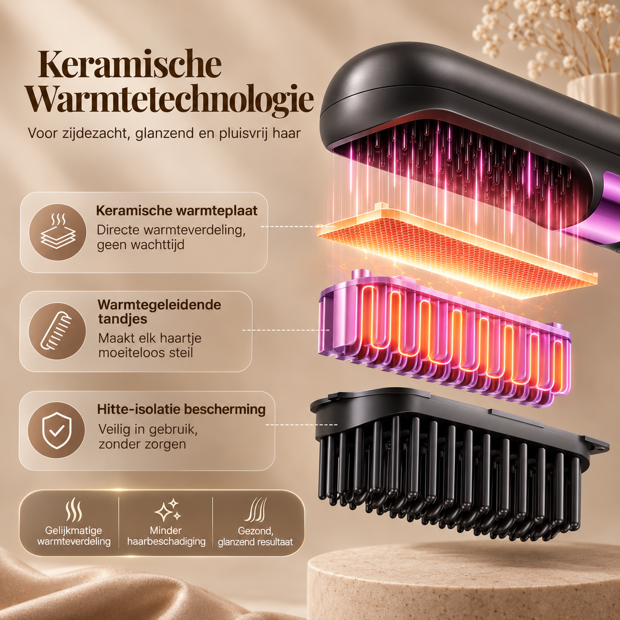 Novren AirBrush™ Pro | Draadloze Stijlborstel