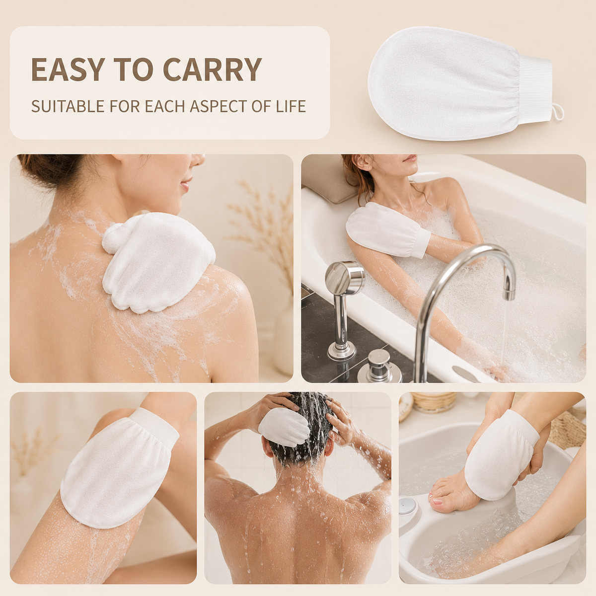 Novren Exfoliërende Scrubhandschoen