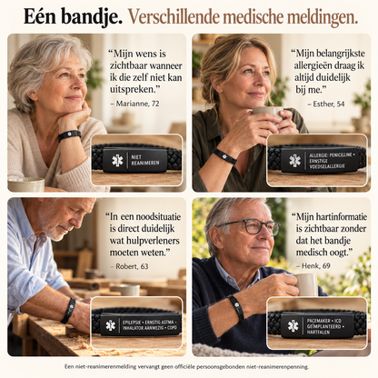 Novren SafeID™ Medisch Informatiebandje